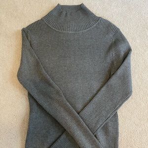 Gray Turtleneck Sweater